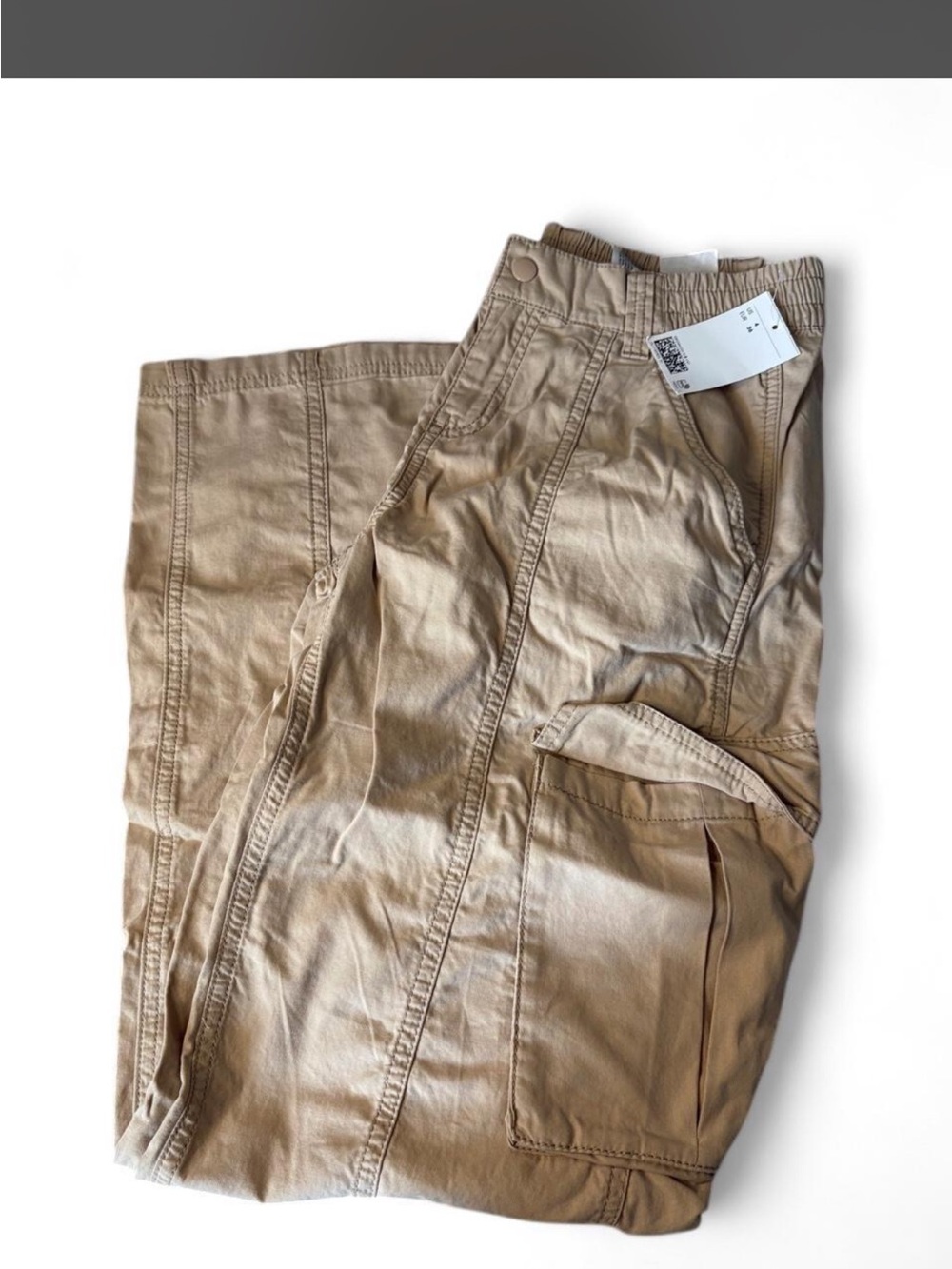 H&M Women's Khaki Cargo Track pants